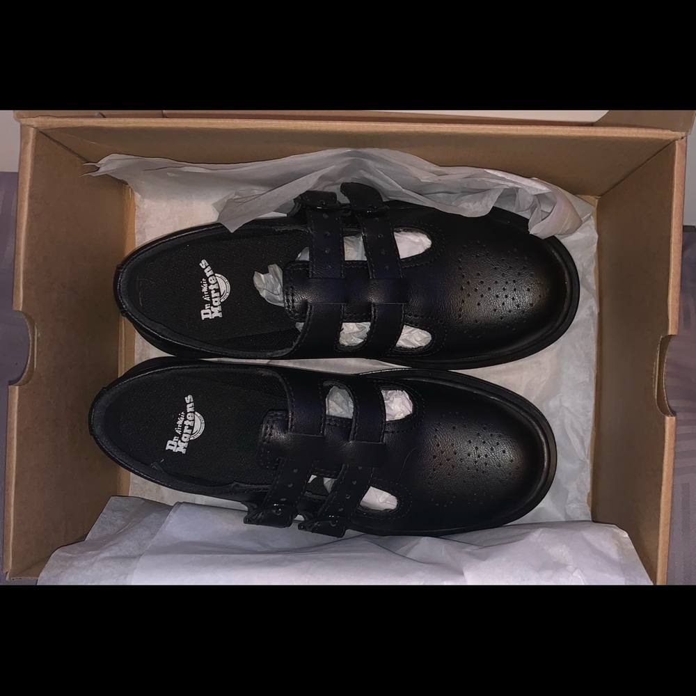 DOC MARTENS YOUTH LEATHER MARY JANE SHOES